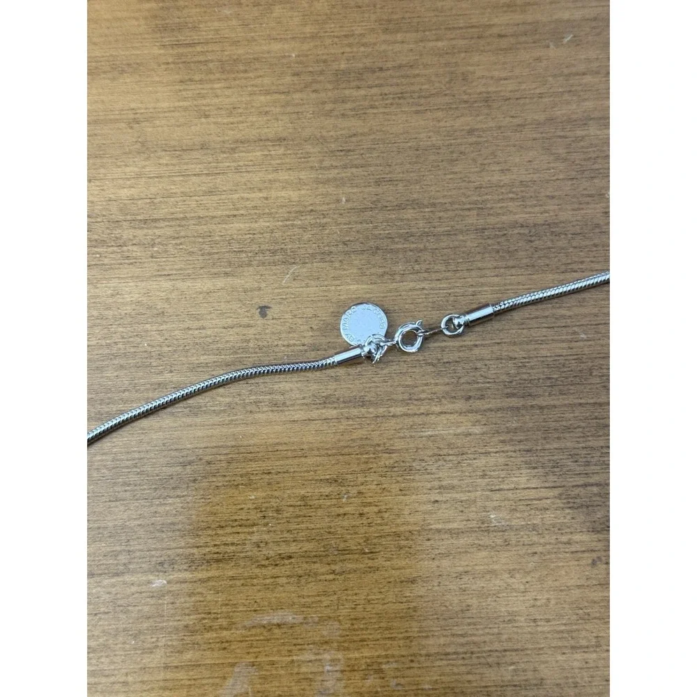 Marc Jacobs silver‎ bird necklace with blue stone